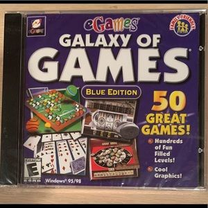 eGames Galaxy of Games Blue Edition, CD-Rom, (Vintage) NWOT